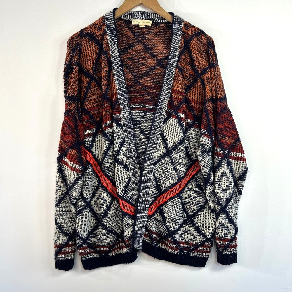 Urban Outfitters Staring At Stars Aztec Southwestern Geometric Knit Cardigan M